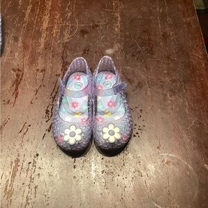 Wonder Nation Purple Glitter Dress Shoes